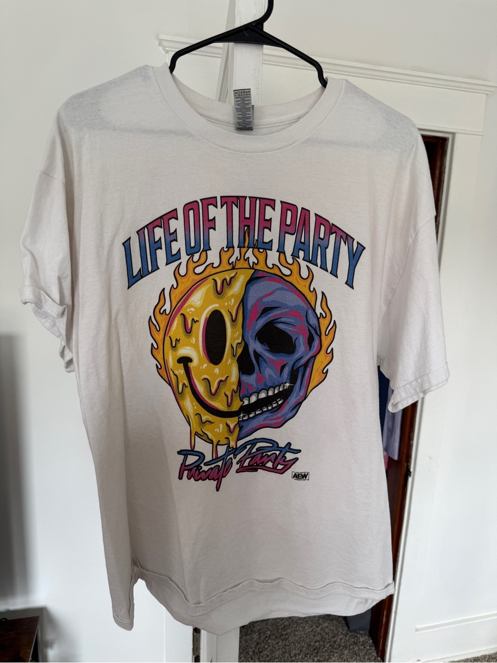 Private Party White "Life of the Party" Graphic T-Shirt